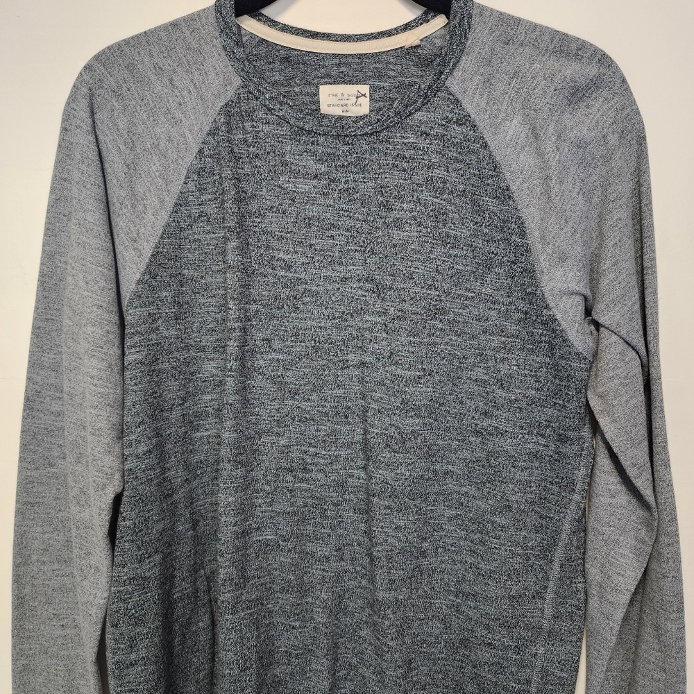 Rag & Bone Medium Gray Standard Issue Long Sleeve… - image 5